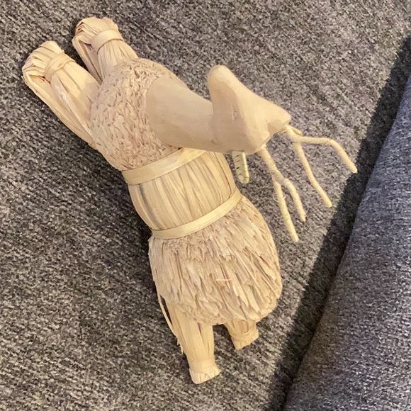 Corn husk & wooden Deer. - Picture 7 of 7